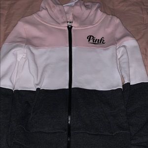 pink victoria secret sweatshirt